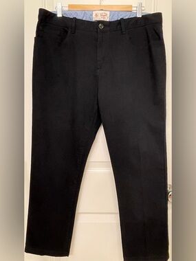 Original Penguin Navy and Light Blue Button-Front Pants
